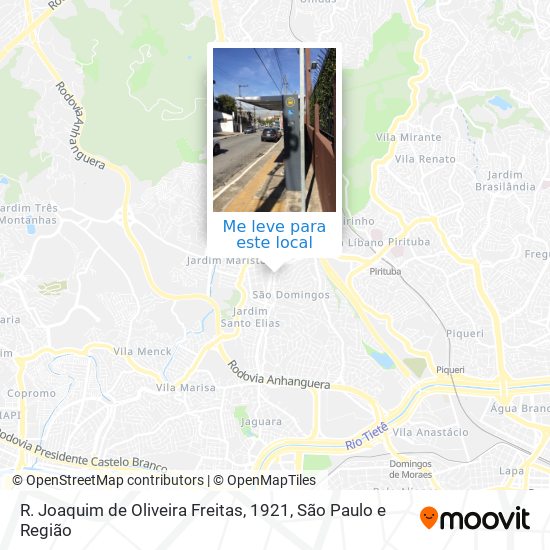 R. Joaquim de Oliveira Freitas, 1921 mapa