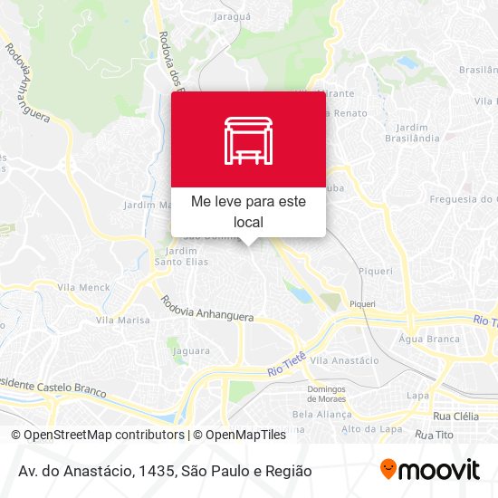 Av. do Anastácio, 1435 mapa
