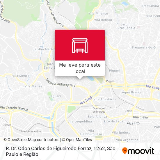 R. Dr. Odon Carlos de Figueiredo Ferraz, 1262 mapa