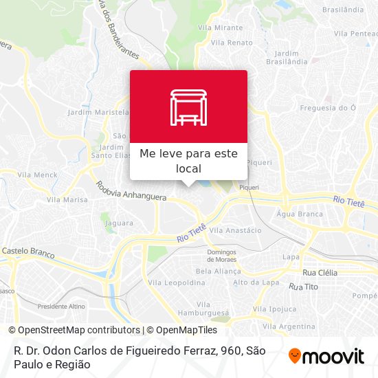 R. Dr. Odon Carlos de Figueiredo Ferraz, 960 mapa