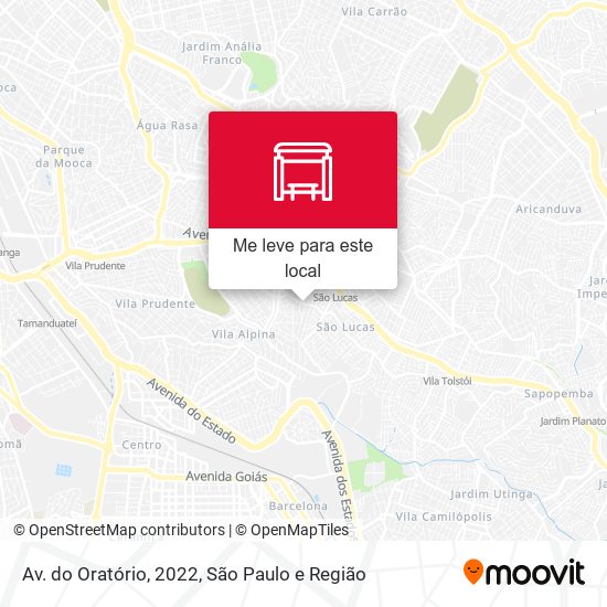 Av. do Oratório, 2022 mapa