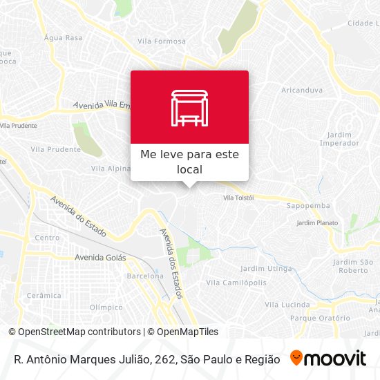 R. Antônio Marques Julião, 262 mapa