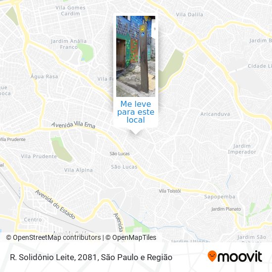 R. Solidônio Leite, 2081 mapa