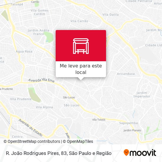 R. João Rodrigues Pires, 83 mapa