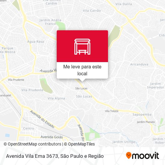 Avenida Vila Ema 3673 mapa