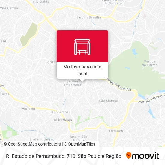 R. Estado de Pernambuco, 710 mapa