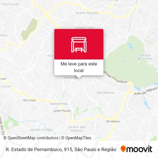 R. Estado de Pernambuco, 915 mapa