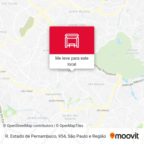 R. Estado de Pernambuco, 954 mapa