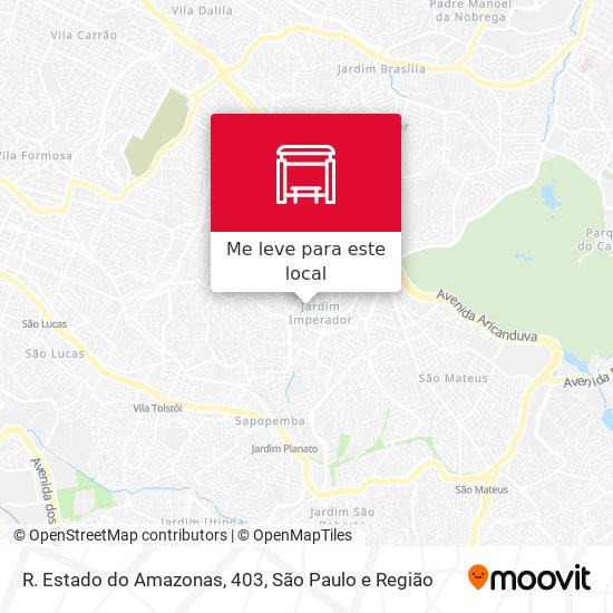 R. Estado do Amazonas, 403 mapa