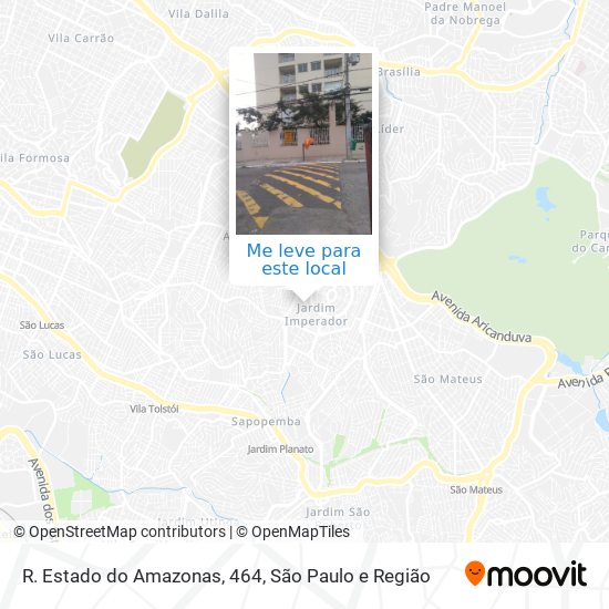 R. Estado do Amazonas, 464 mapa