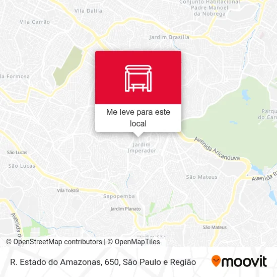 R. Estado do Amazonas, 650 mapa