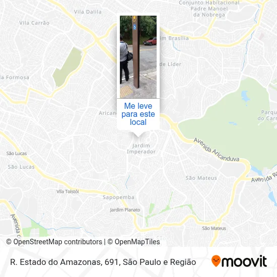 R. Estado do Amazonas, 691 mapa