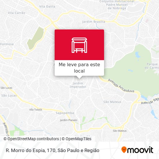 R. Morro do Espia, 170 mapa
