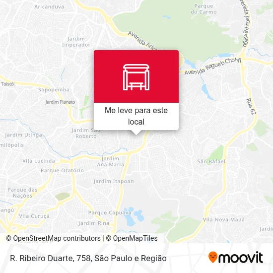 R. Ribeiro Duarte, 758 mapa