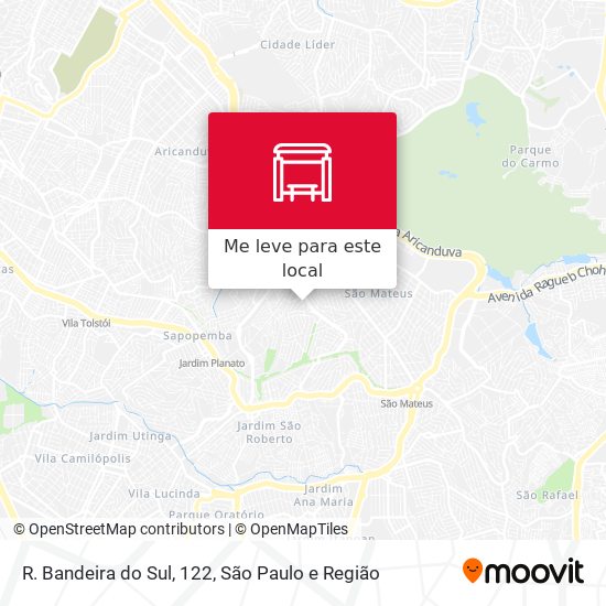 R. Bandeira do Sul, 122 mapa