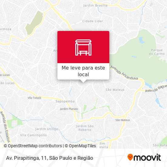 Av. Pirapitinga, 11 mapa