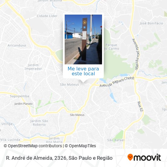 R. André de Almeida, 2326 mapa