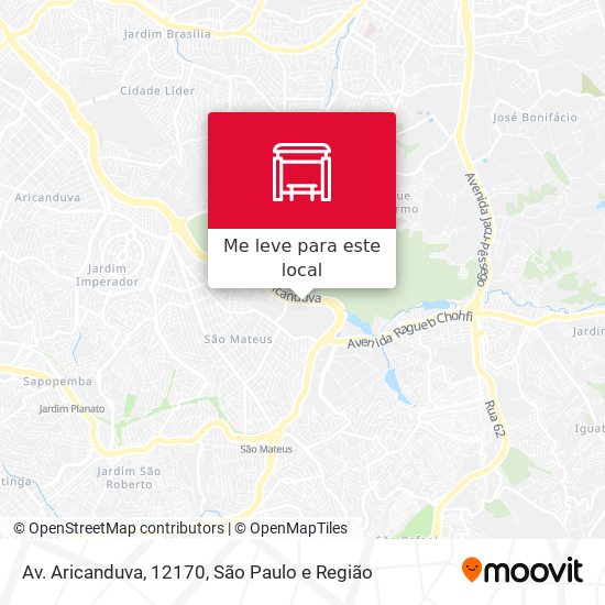Av. Aricanduva, 12170 mapa