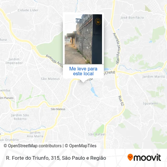 R. Forte do Triunfo, 315 mapa