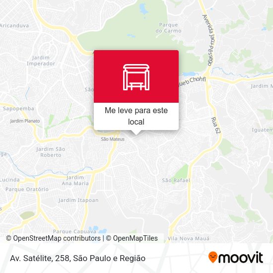 Av. Satélite, 258 mapa