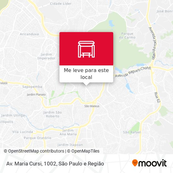 Av. Maria Cursi, 1002 mapa