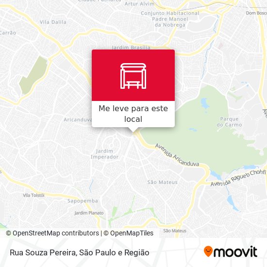 Rua Souza Pereira mapa