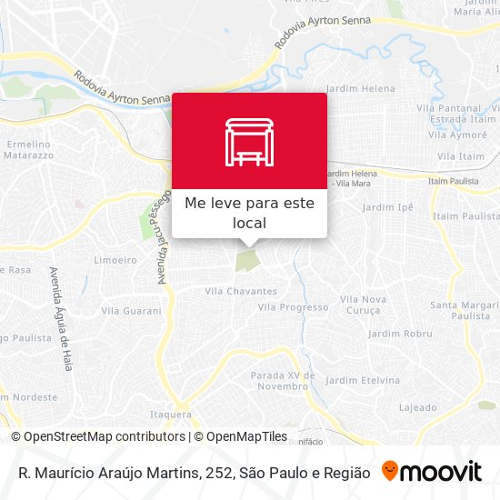 R. Maurício Araújo Martins, 252 mapa