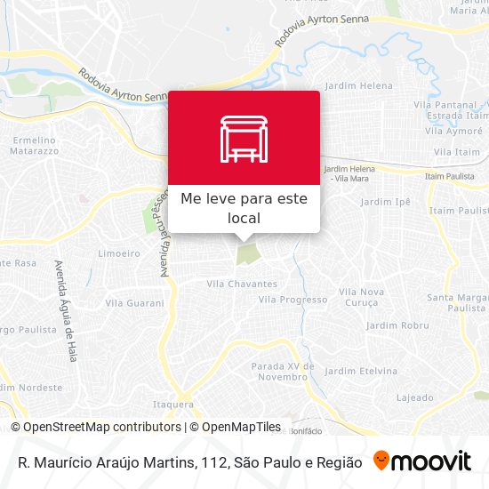 R. Maurício Araújo Martins, 112 mapa