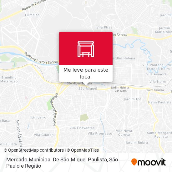 Mercado Municipal De São Miguel Paulista mapa