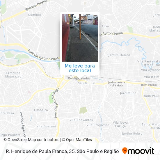 R. Henrique de Paula Franca, 35 mapa