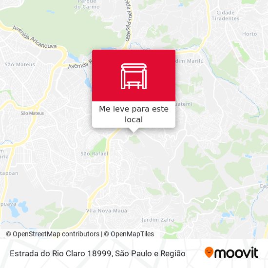 Estrada do Rio Claro 18999 mapa