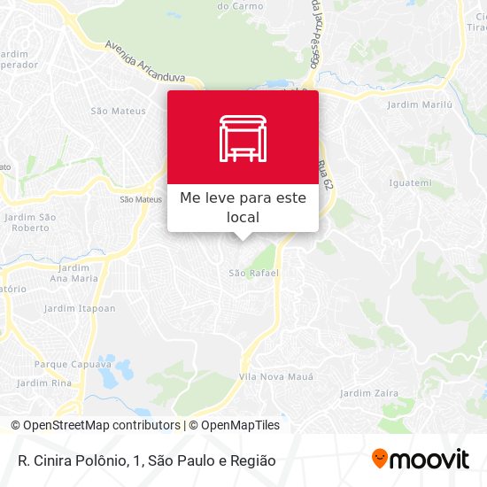 R. Cinira Polônio, 1 mapa