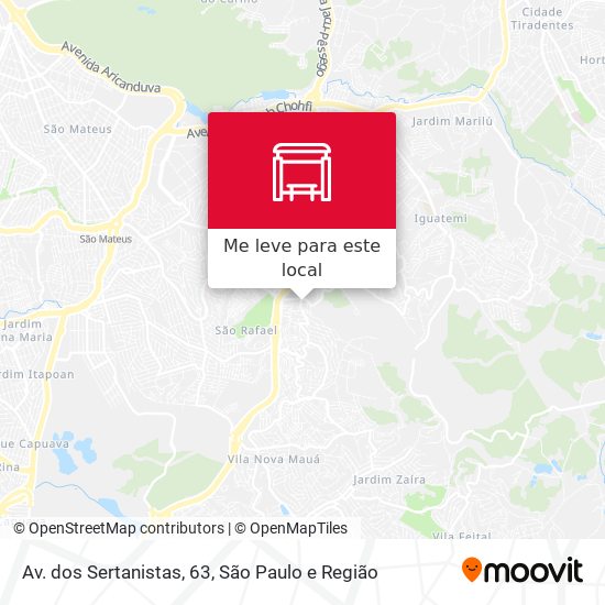 Av. dos Sertanistas, 63 mapa