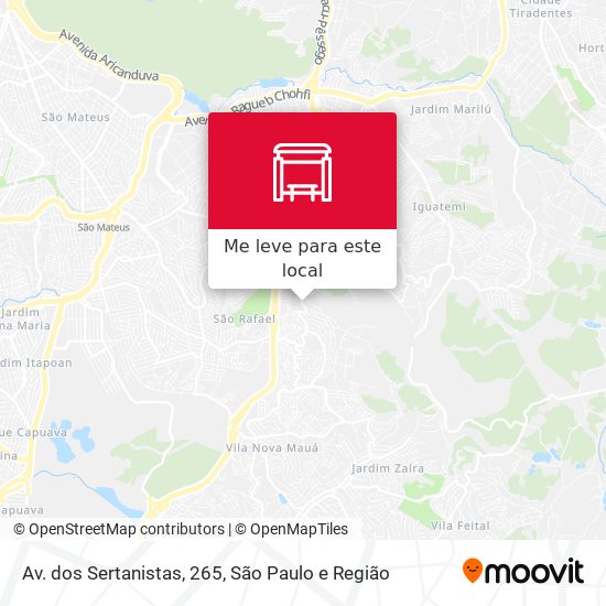 Av. dos Sertanistas, 265 mapa