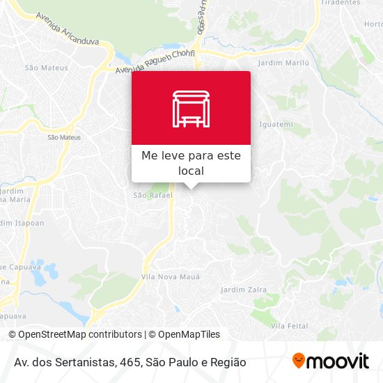 Av. dos Sertanistas, 465 mapa