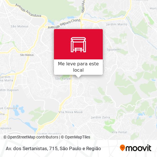 Av. dos Sertanistas, 715 mapa