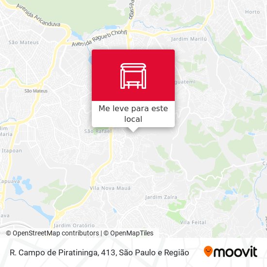 R. Campo de Piratininga, 413 mapa