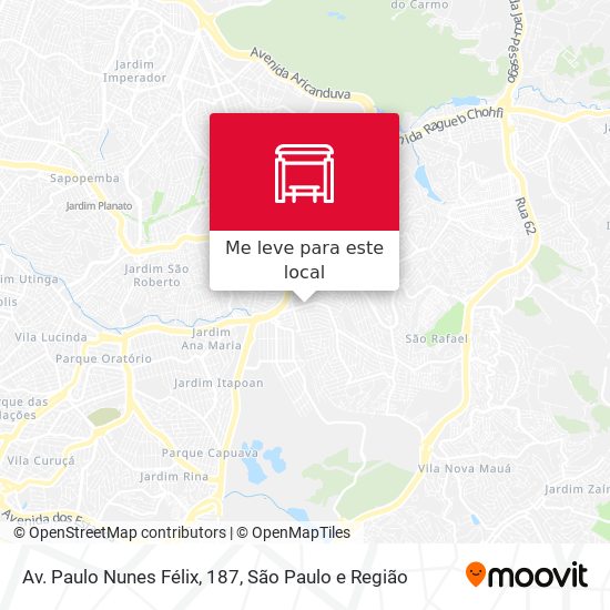 Av. Paulo Nunes Félix, 187 mapa