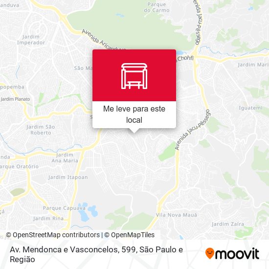 Av. Mendonca e Vasconcelos, 599 mapa
