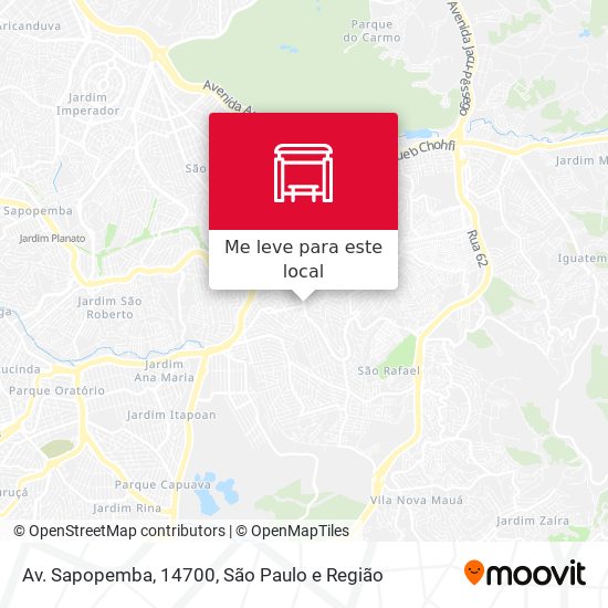Av. Sapopemba, 14700 mapa