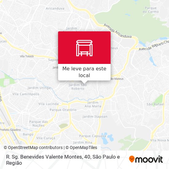 R. Sg. Benevides Valente Montes, 40 mapa