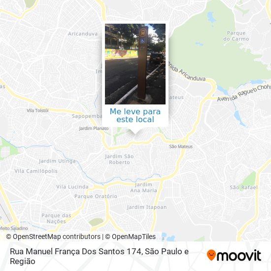 Rua Manuel França Dos Santos 174 mapa