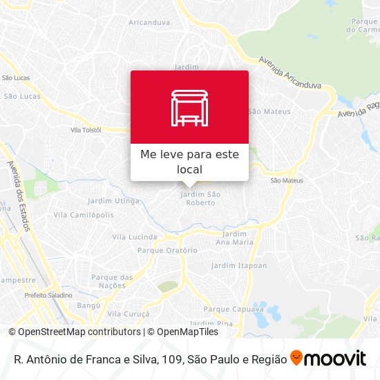 R. Antônio de Franca e Silva, 109 mapa
