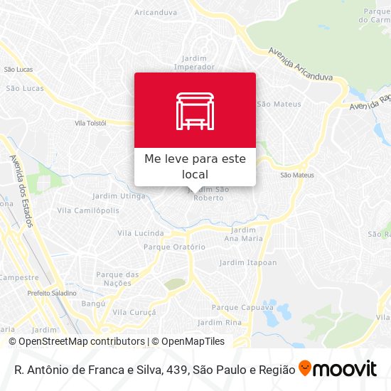 R. Antônio de Franca e Silva, 439 mapa