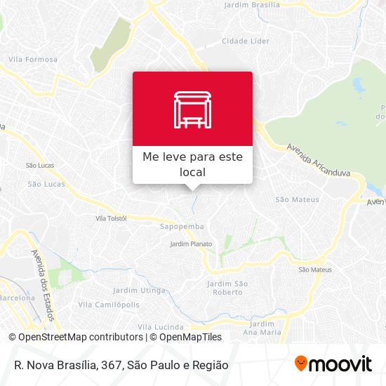 R. Nova Brasília, 367 mapa