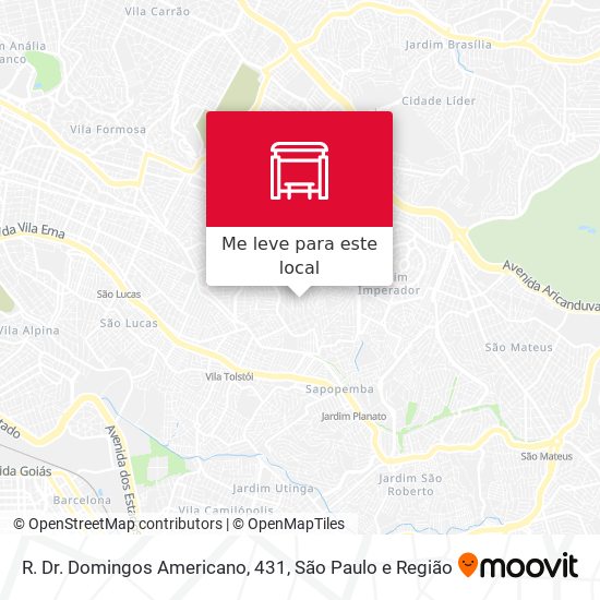 R. Dr. Domingos Americano, 431 mapa