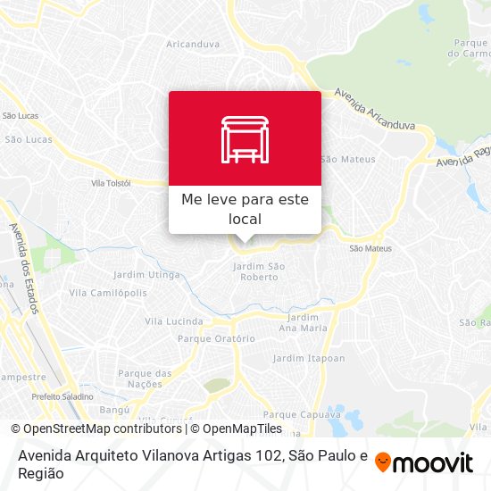 Avenida Arquiteto Vilanova Artigas 102 mapa