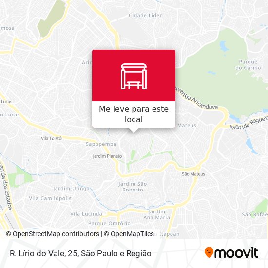 R. Lírio do Vale, 25 mapa