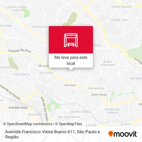 Avenida Francisco Vieira Bueno 611 mapa