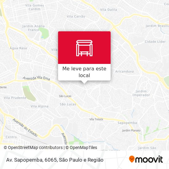 Av. Sapopemba, 6065 mapa